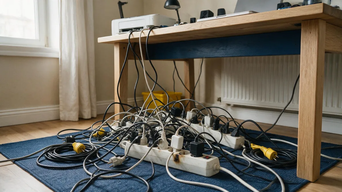 Mehrfachsteckdosen — Gefahren vermeiden